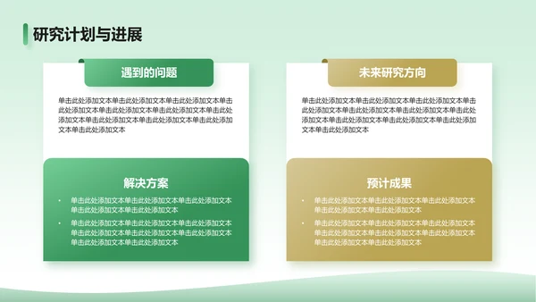 绿色商务风大学生通用毕业论文开题报告答辩PPT模板