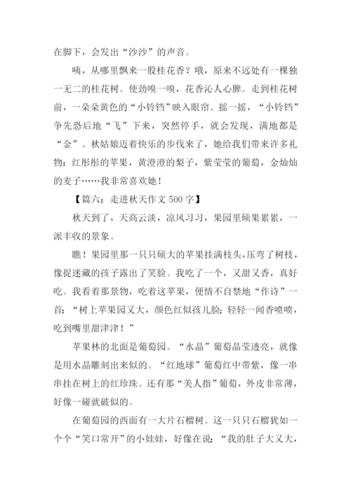 走进秋天作文500字.docx