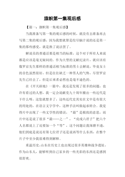 旗帜第一集观后感.docx