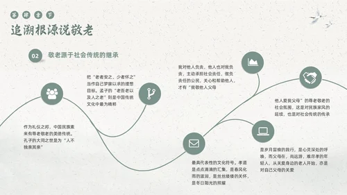 绿色简约敬老月活动学习PPT模板宣传PPT动态PPT“敬老月”活动