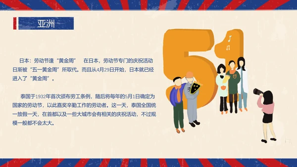 怀旧复古风国际五一劳动节班会PPT课件