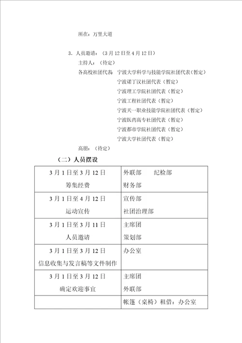 商学院社团风采节策划案范本