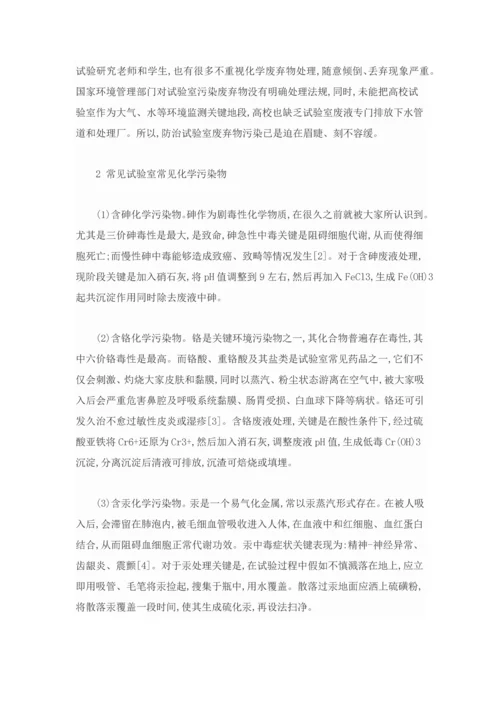 实验室废弃物分析及处理专项方案.docx