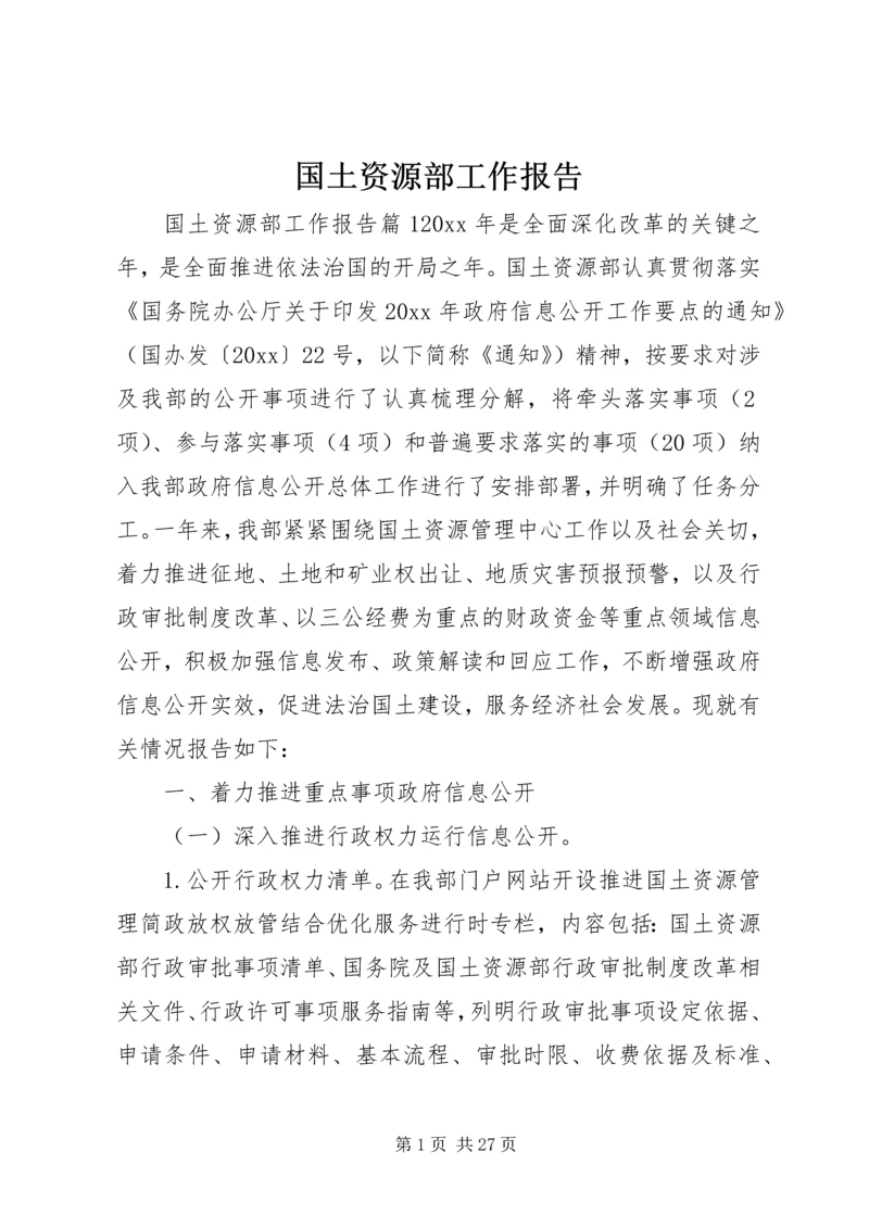 国土资源部工作报告.docx