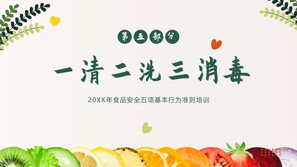 食品安全日食品安全五项基本行为准则PPT课件食品安全宣传周