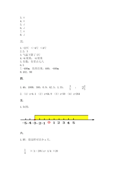 苏教版六年级数学小升初试卷精品（夺分金卷）.docx