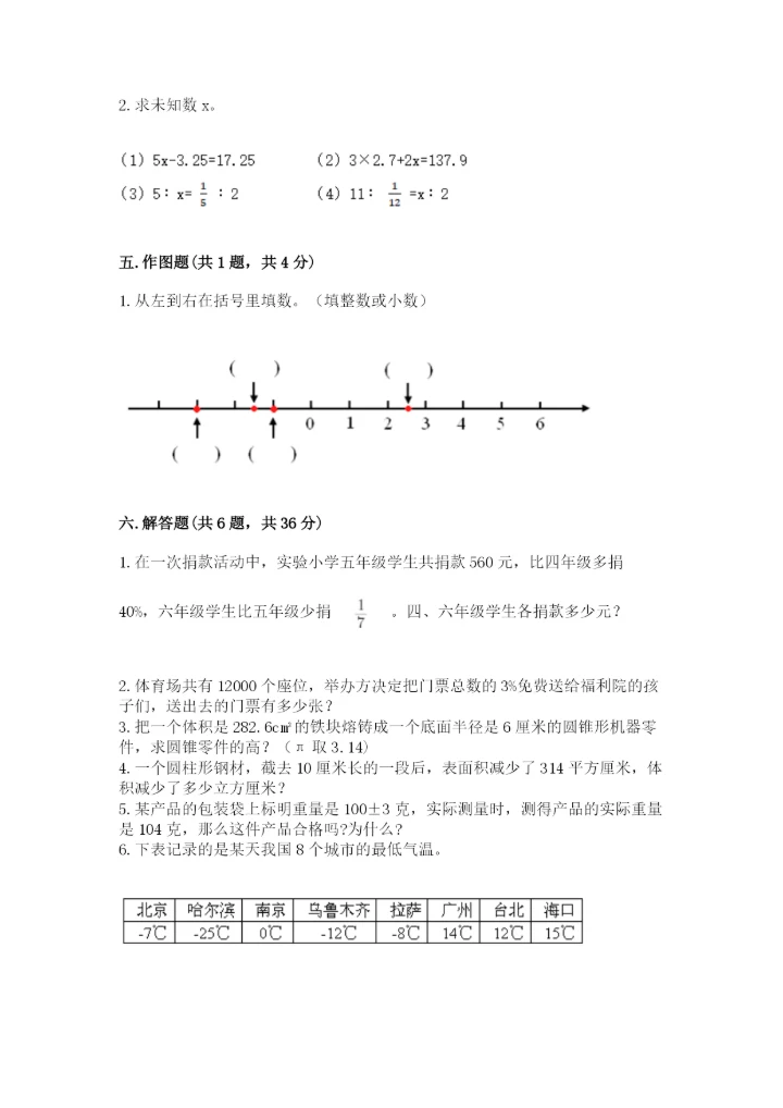 冀教版小升初数学模拟试卷精品【典型题】.docx