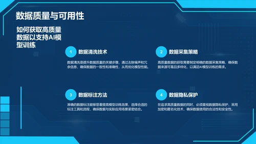 蓝色科技风通用行业AI发布会PPT模板