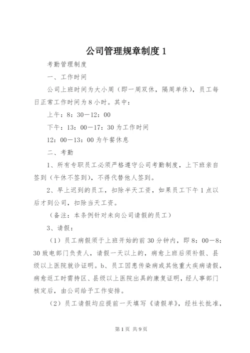 公司管理规章制度1 (5).docx