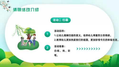 追悼先烈幼儿园清明通用PPT模板