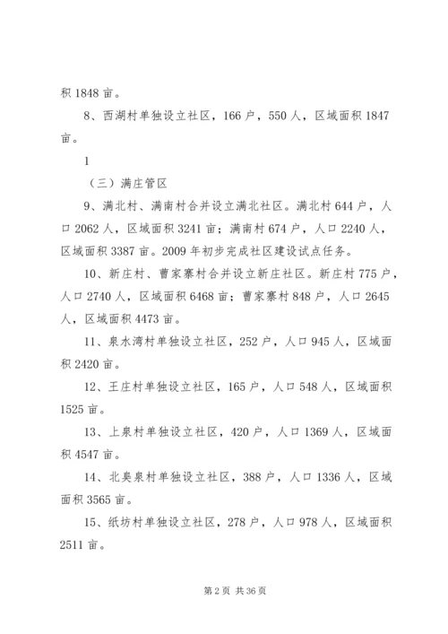 满庄镇农村社区规划建设方案.docx