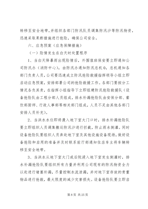 防汛工作应急预案 (2).docx