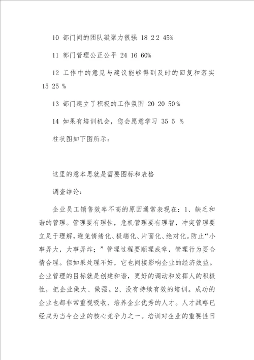 公司销售工作效率社会调查报告