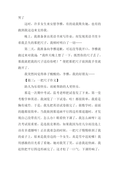 一把尺子作文.docx