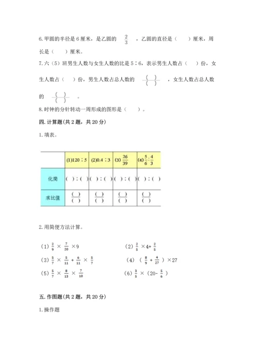 人教版六年级上册数学期末检测卷含答案解析.docx