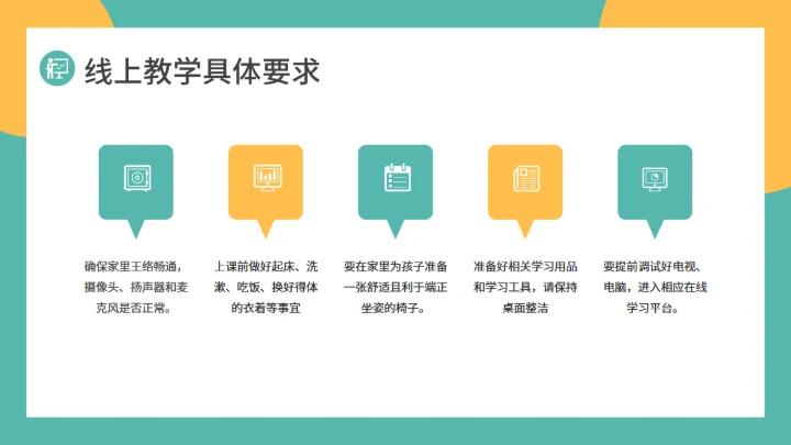 上网课线上教育在线教学通用PPT模板