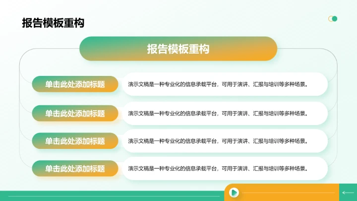 绿色简约风年中运营数据分析PPT