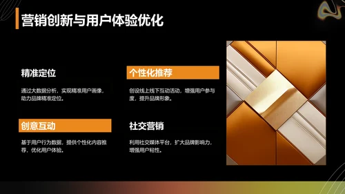 橙色渐变风品牌营销工作主题汇报PPT模板