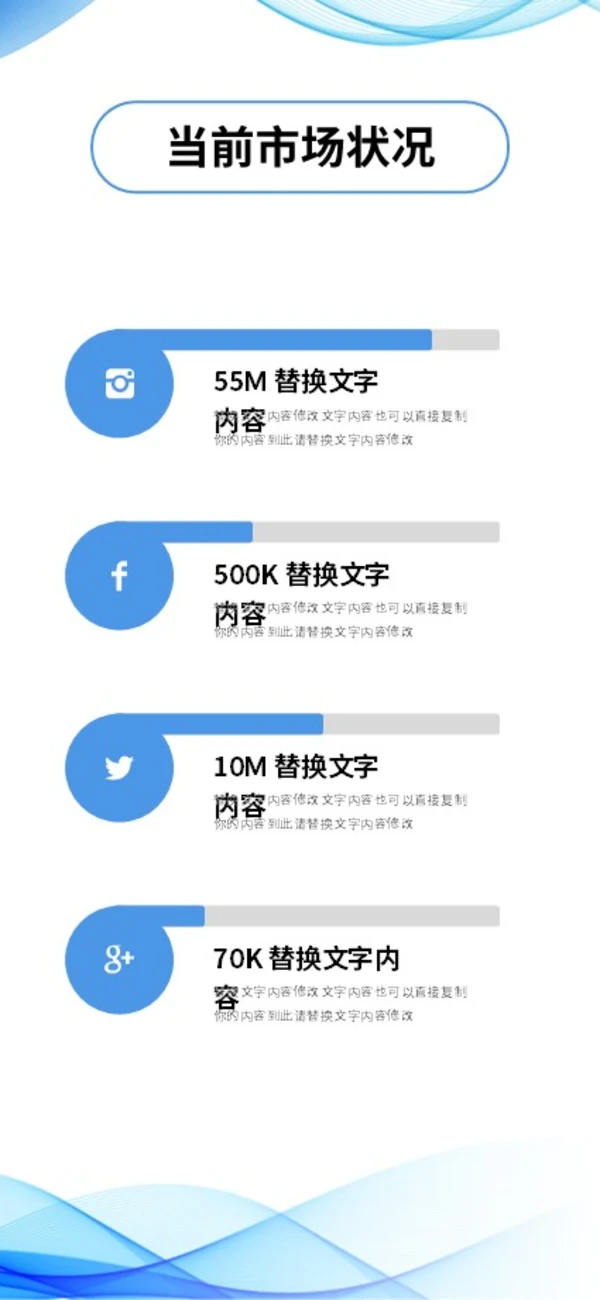 蓝色清新极简线条手机竖版企业宣传册公司简介画册PPT公司宣传