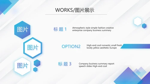 蓝色创意大气企业公司宣传简介PPT