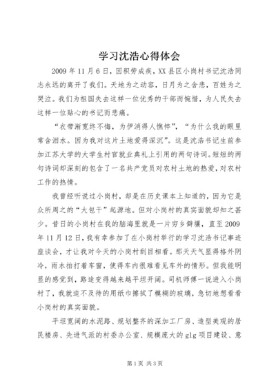 学习沈浩心得体会.docx