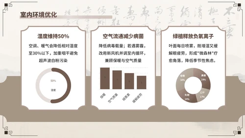 棕色中国风寒露养生模板