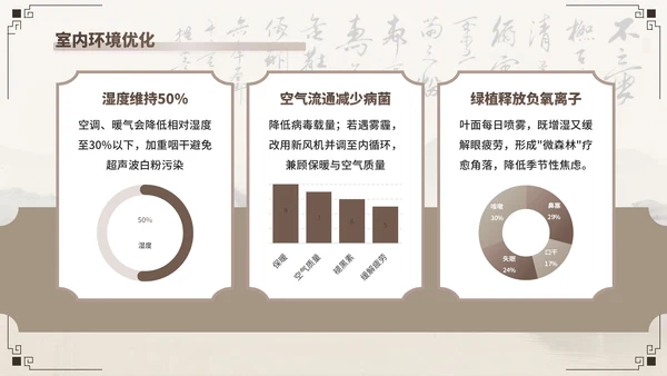 棕色中国风寒露养生模板