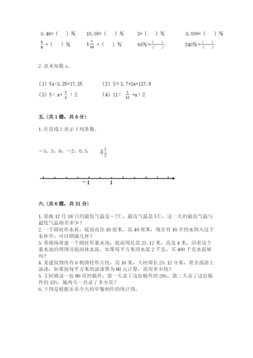 青岛版数学小升初模拟试卷及参考答案【达标题】.docx