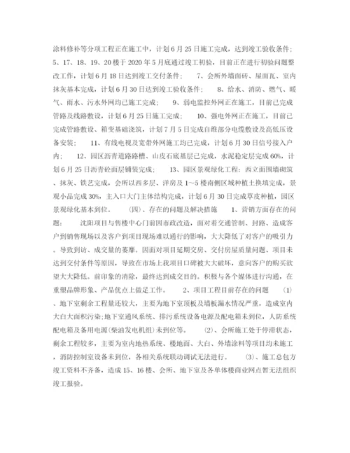 精编之年房地产公司经理个人工作计划范文.docx