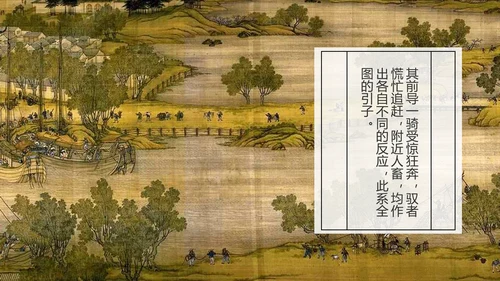 复古中国风清明上河图PPT课件