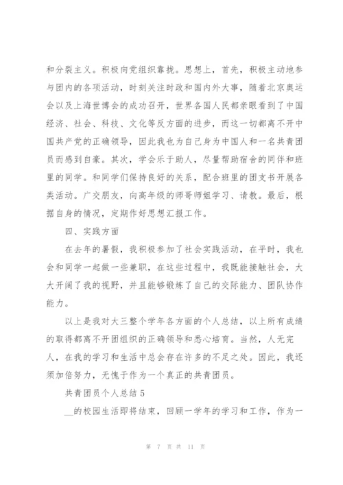 2022年共青团员个人总结.docx