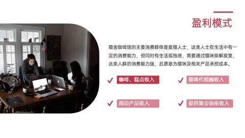 猫舍咖啡馆创业融资商业计划书通用PPT模板