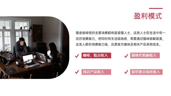 猫舍咖啡馆创业融资商业计划书通用PPT模板