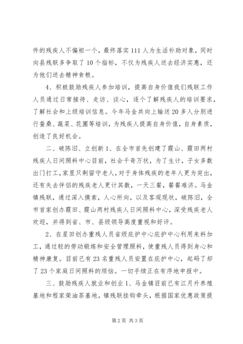 残联年度工作总结和来年工作计划.docx