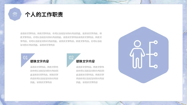 鎏金风个人述职报告工作汇报PPT