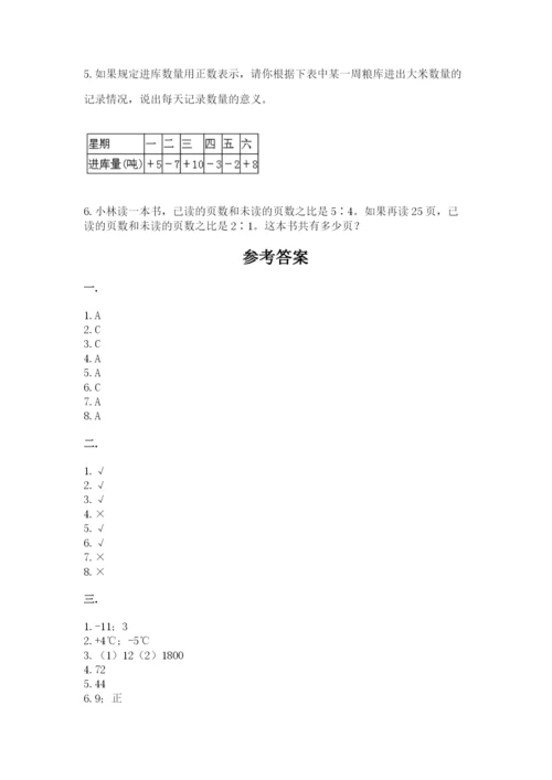 张家港常青藤小升初数学试卷（有一套）.docx