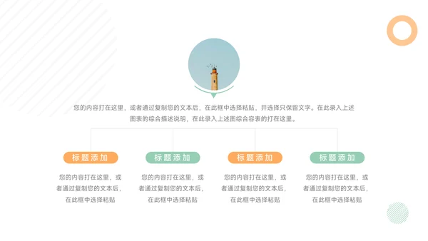 橙绿简洁人力资源工作总结PPT模板