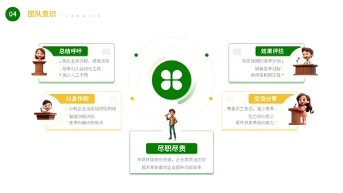 绿色可爱卡通风自我介绍班干部竞选PPT模板