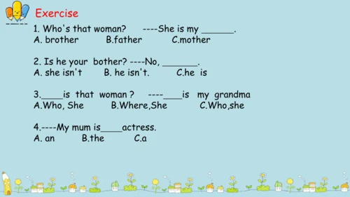 Unit 2 My family   Part C  Story time 课件(共38张PPT)