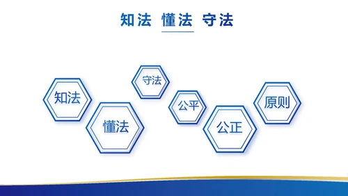 蓝色大气宪法宣传教育活动动态PPT模板