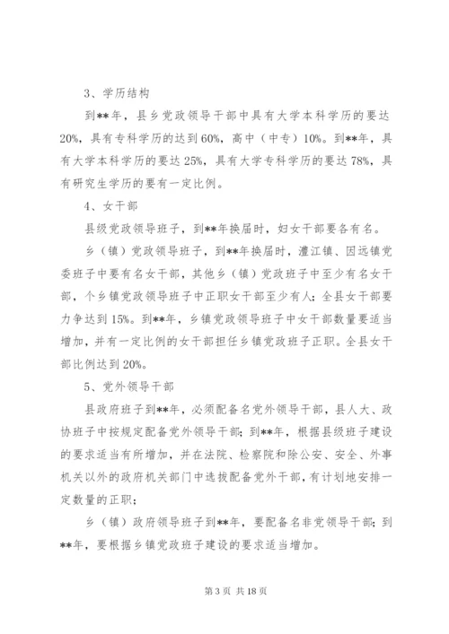 党政领导班子建设措施.docx