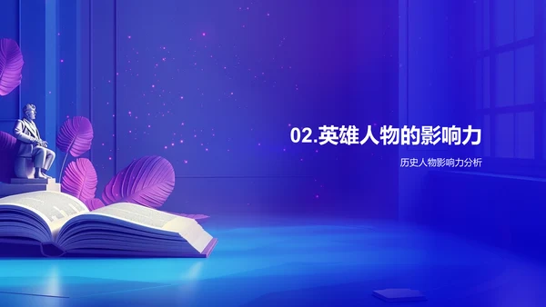 英雄事迹解读PPT模板