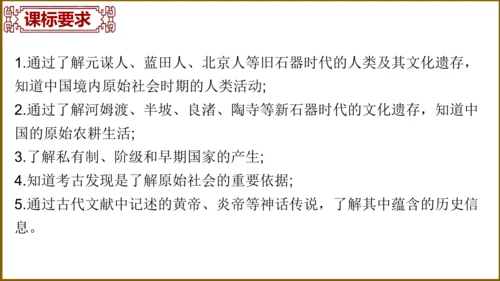 第一单元 史前时期：中国境内早期人类与文明的起源   单元复习课件