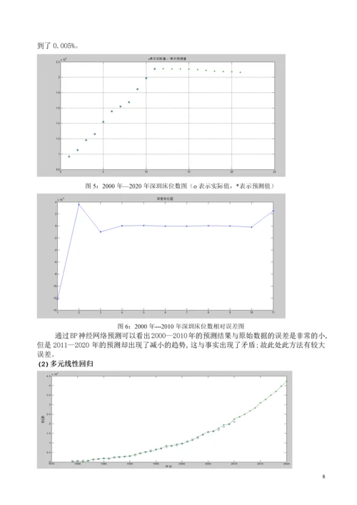 深圳人口与医疗需求预测大学生数学建模论文.docx