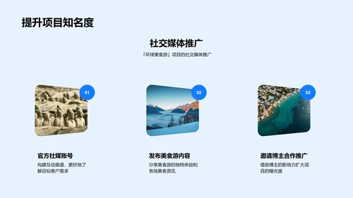 环球美食游路演报告PPT模板