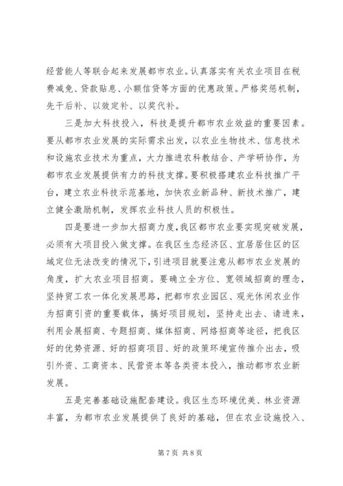 在政协委员视察都市农业工作.docx