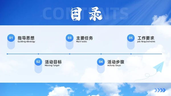 实拍风蓝天白云学风建设班级主题班会学校课件通用PPT