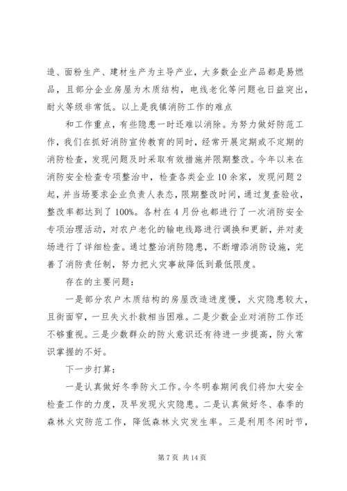 乡镇社会消防工作自查报告.docx