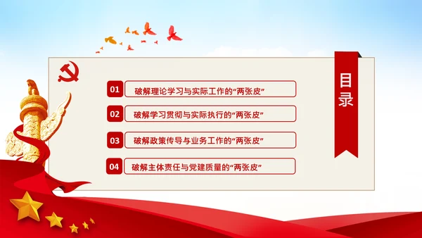 破解两张皮全力促进党建和业务的深度融合PPT