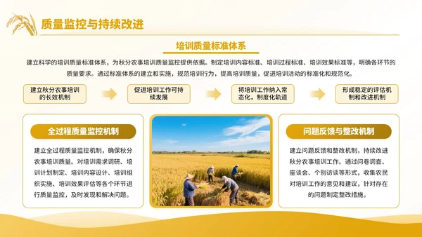 黄色商务风秋分农事活动农业培训活动PPT模板